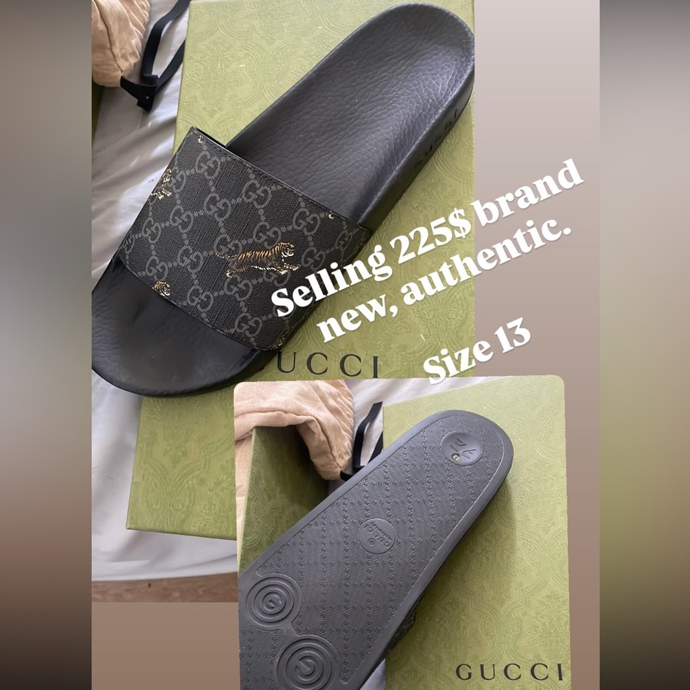 Gucci Black Slides